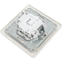 1-клавишный выключатель Systeme Electric скрытой проводки Glossa 10А IP20 сх. 1 10AX в сборе перламутровый GSL000612