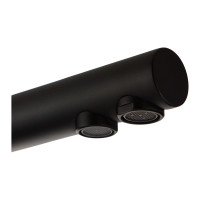 Монокомандный смеситель для кухни VERAGIO MILANO совмещенный с краном для питьевой воды, высокий излив, черный 30636