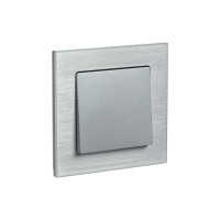 1-местная рамка Systeme Electric AtlasDesign NATURE металл серебро ATN312101