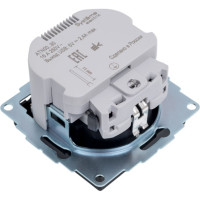 Розетка 16А с 2 USB A+A Systeme Electric AtlasDesign Карбон 5В/2,4А, 2х5В/1,2 А ATN001030