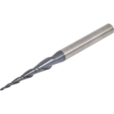 Фреза спиральная двухзаходная конусная сферическая (1х30х70 мм; угол 2A°-9.5; R 0.5 мм; хв-к 6) NL2QX6.30.1 DJTOL 478