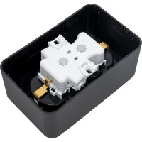 2-ая розетка Systeme Electric Blanca о/у без пласт. антрацит с/з со шт.., 16А BLNRA011206