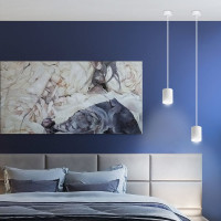 Подвесной светильник RITTER Arton цилиндр, провод 1м, 80x100, LED, 12Вт, 960Лм, 4200К, алюминий, белый 59984 5