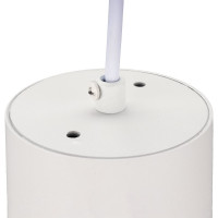 Подвесной светильник RITTER Arton цилиндр, провод 1м, 80x100, LED, 12Вт, 960Лм, 4200К, алюминий, белый 59984 5