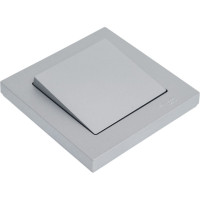 1-клавишный выключатель Systeme Electric AtlasDesign Алюминий сх.1, 10АХ, в сборе SE ATN000312