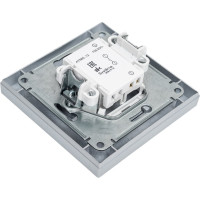 1-клавишный выключатель Systeme Electric AtlasDesign Алюминий сх.1, 10АХ, в сборе SE ATN000312