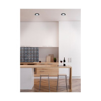 Встраиваемый потолочный светильник RITTER Artin круг скрытая лампа 92x92x40 монтажное отверстие 80x80 GU5.3 алюминий, черный 51416 9