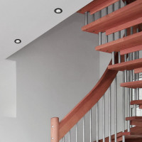 Встраиваемый потолочный светильник RITTER Artin круг скрытая лампа 92x92x40 монтажное отверстие 80x80 GU5.3 алюминий, черный 51416 9