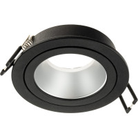 Встраиваемый потолочный светильник RITTER Artin круг скрытая лампа 92x92x40 монтажное отверстие 80x80 GU5.3 алюминий, черный 51416 9