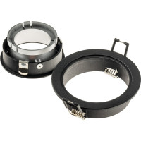 Встраиваемый потолочный светильник RITTER Artin круг скрытая лампа 92x92x40 монтажное отверстие 80x80 GU5.3 алюминий, черный 51416 9