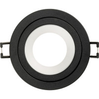 Встраиваемый потолочный светильник RITTER Artin круг скрытая лампа 92x92x40 монтажное отверстие 80x80 GU5.3 алюминий, черный 51416 9