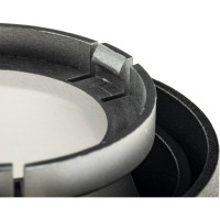 Встраиваемый потолочный светильник RITTER Artin круг скрытая лампа 92x92x40 монтажное отверстие 80x80 GU5.3 алюминий, черный 51416 9