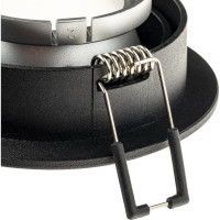 Встраиваемый потолочный светильник RITTER Artin круг скрытая лампа 92x92x40 монтажное отверстие 80x80 GU5.3 алюминий, черный 51416 9