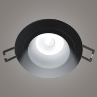 Встраиваемый потолочный светильник RITTER Artin круг скрытая лампа 92x92x40 монтажное отверстие 80x80 GU5.3 алюминий, черный 51416 9