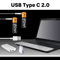 Кабель USB-Type C duwi для единовременной зарядки 2 аккумуляторов 62017 4