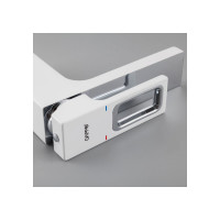 Смеситель для умывальника Gappo 35к G1017-1 литой, с гигиенической лейкой, белый-хром 549393