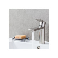 Смеситель для умывальника Gappo 35к G1099-20 нержавеющая сталь, литой, сатин 549414