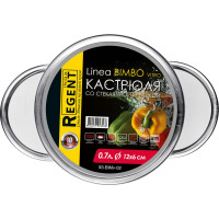 Кастрюля Regent inox 12см/0.7л с крышкой BIMBO vitro индукция 93-BIMv-02