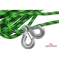 Трос-шнур альпинистский 7 т. 2 крюка СЕРВИС КЛЮЧ 73757
