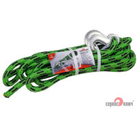 Трос-шнур альпинистский 7 т. 2 крюка СЕРВИС КЛЮЧ 73757