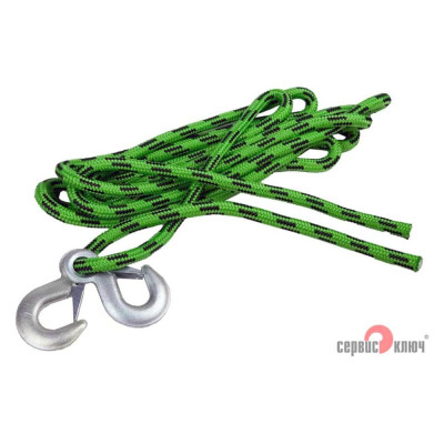Альпинистский трос-шнур СЕРВИС КЛЮЧ 5 т. 2 крюка 73755