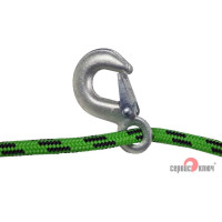 Альпинистский трос-шнур СЕРВИС КЛЮЧ 5 т. 2 крюка 73755