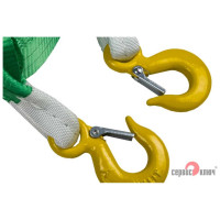 Ленточный супер усиленный трос 6 т в пакете СЕРВИС КЛЮЧ 19009