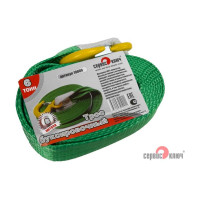 Ленточный супер усиленный трос 6 т в пакете СЕРВИС КЛЮЧ 19009