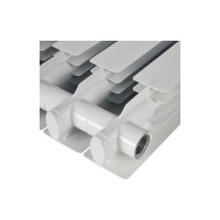 Алюминиевый радиатор STOUT ALPHA 350 4 секции, боковое подключение SRA-2310-035004 RG00908P2SCN32