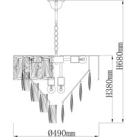 Люстра De City Бриз 8-60W E27 220 V 111014308