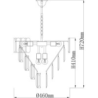 Люстра De City Бриз 8-60W E27 220 V 111014308