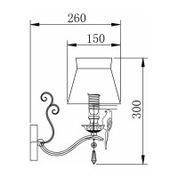 Настенный светильник MAYTONI (бра) Bird 1хE14x40 W ARM013-01-W
