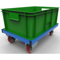 Платформенная тележка для Евробокса МосТележка 620x420 мм ТПКСб-6242