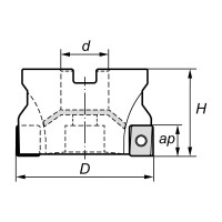 Корпус фрезы N303.D50/Z4 NORGAU 022303050