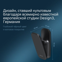 Крючок для полотенец AM.PM Inspire 2.0 черный A50A35522
