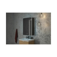 Зеркало-шкаф с подсветкой Art&Max LECCE AM-Lec-560-850-1D-L-DS-F-Nero