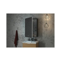 Зеркало-шкаф с подсветкой Art&Max LECCE AM-Lec-560-850-1D-L-DS-F-Nero