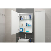 Зеркало-шкаф с подсветкой Art&Max TECHNO AM-Tec-600-800-1D-L-DS-F