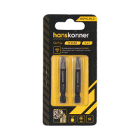 Биты PH2, 50 мм, 2 шт Hanskonner HKPH2-50-2