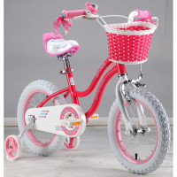 Велосипед Royal Baby Stargirl Steel 16", стальная рама RB16G-1 Малиновый