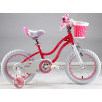 Велосипед Royal Baby Stargirl Steel 16", стальная рама RB16G-1 Малиновый