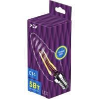 Светодиодная лампа REV FILAMENT свеча витая, TC37, E14, 5W, 2700K, DECO Premium 32430 0