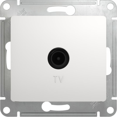 Механизм розетки TV 1-м Systeme Electric (Schneider Electric) Glossa, проходной, 4 DB, белый, арт. GSL000192