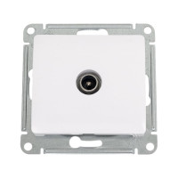 Механизм розетки TV 1-м Systeme Electric (Schneider Electric) Glossa, проходной, 4 DB, белый, арт. GSL000192