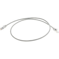 Коммутационный шнур NIKOMAX F/UTP 4 пары, серый, 1м NMC-PC4SD55B-010-C-GY