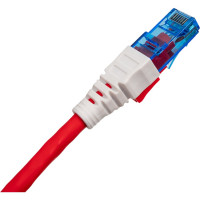 Коммутационный шнур с замком NIKOMAX U/UTP 4 пары, красный, 3м NMC-PC4UE55B-030-CS-RD