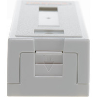 Настенная розетка NIKOMAX 1 порт, неэкранированная, со шторкой, белая NMC-WO1UE2-FT-ST-WT