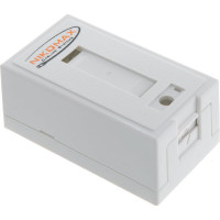 Настенная розетка NIKOMAX 1 порт, неэкранированная, со шторкой, белая NMC-WO1UE2-FT-ST-WT