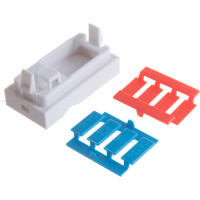 Вставка типа Mosaic NIKOMAX 22.5x45мм, 1 порт, белая NMC-PM1P-PH-WT