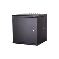 Настенный двухсекционный шкаф TLK 19, 9U, черный TWM-096060-M-BK